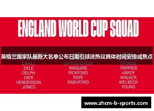 英格兰国家队最新大名单公布日期引球迷热议具体时间安排成焦点